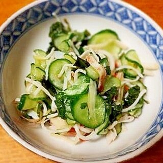 香味野菜たっぷり　夏の　酢の物